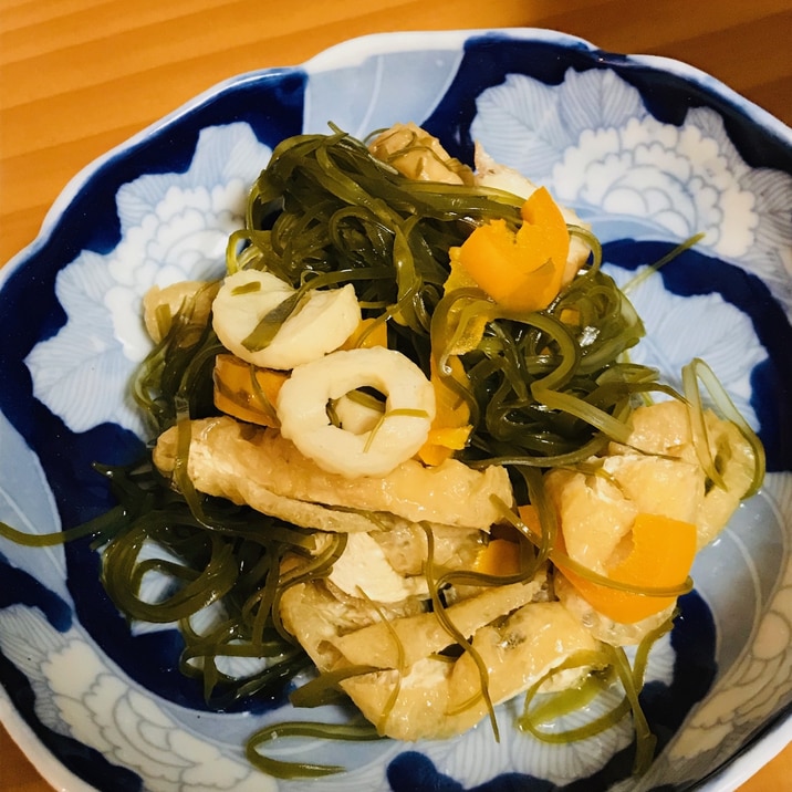 すき昆布と油揚げの煮物